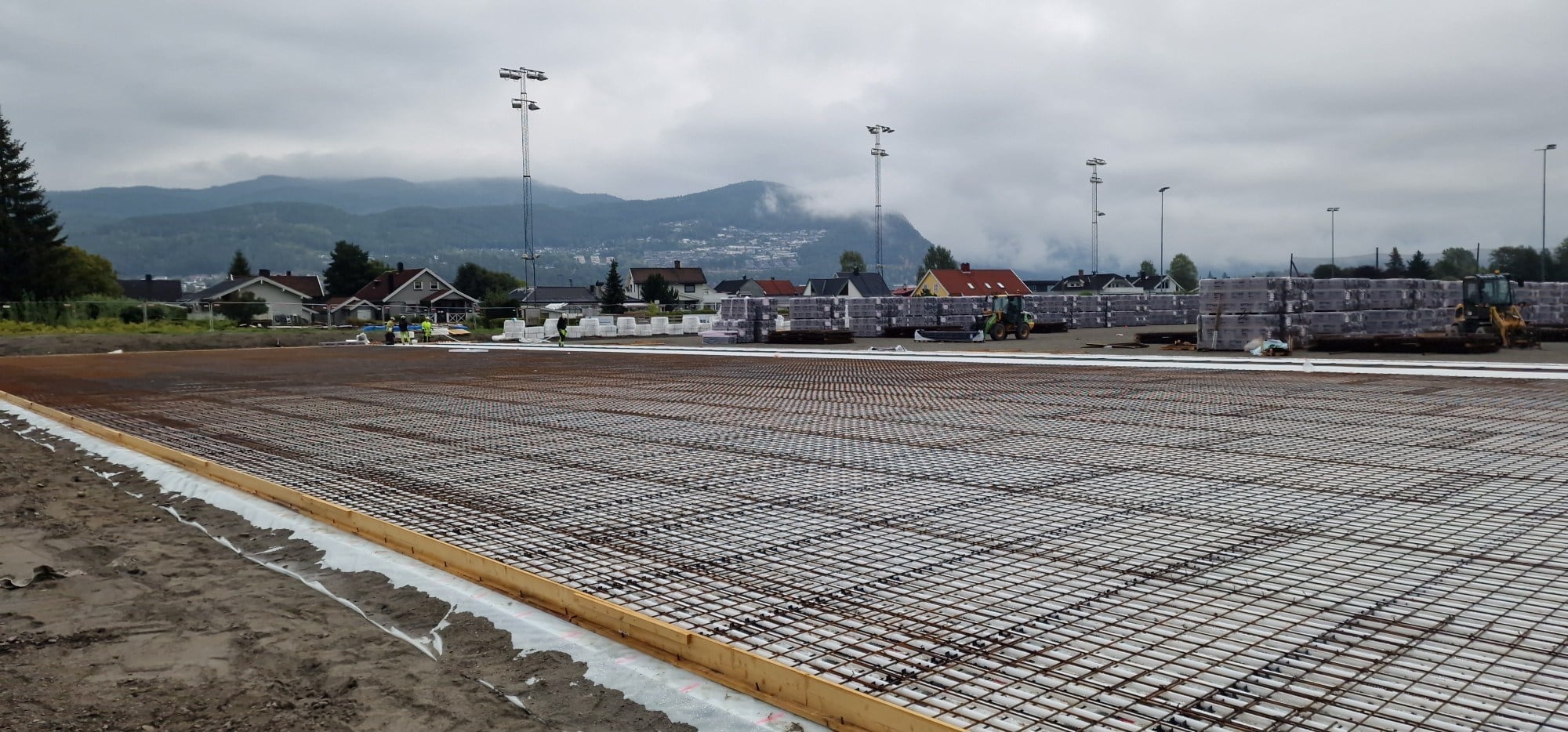 Ferdig oppbygd halvdel av Vassenga