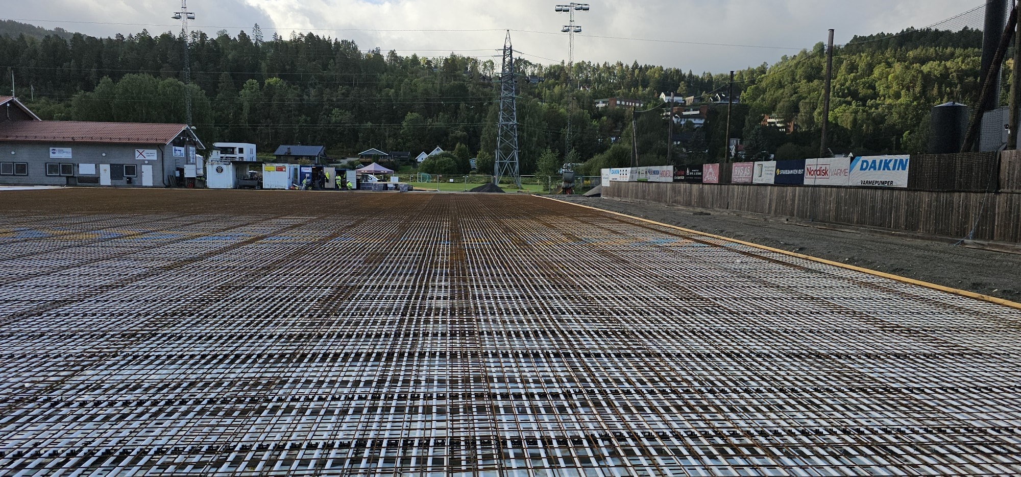 Byggeplass status Vassenga september