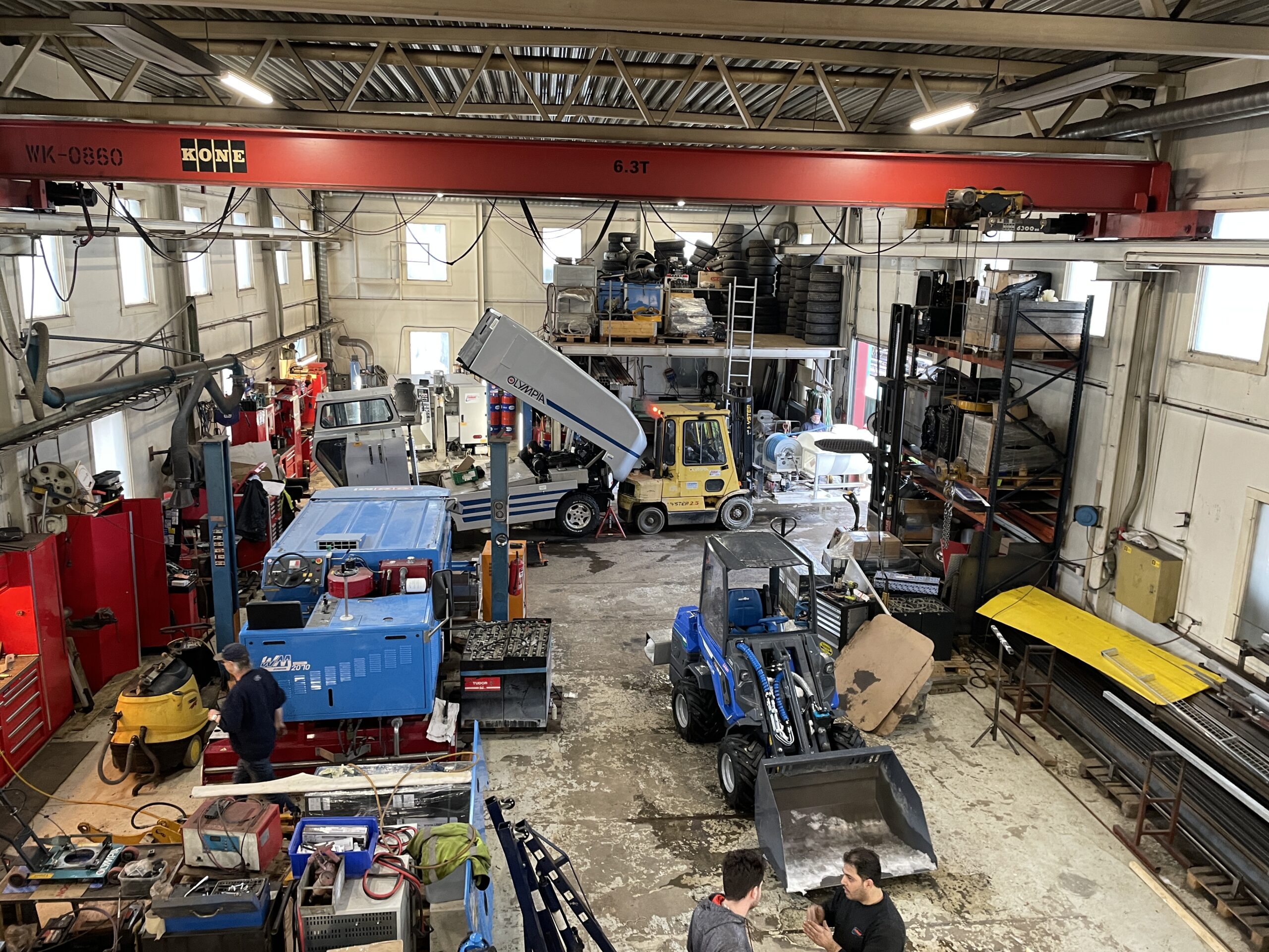 Verkstedsarbeid for isbaneutstyr