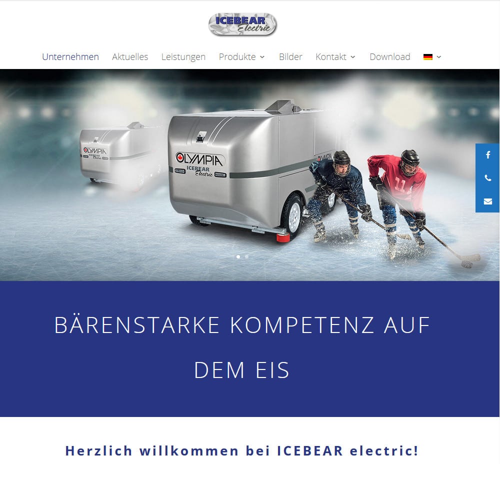 IceBear Electric ismaskin og bild fra Isbaneteknikk