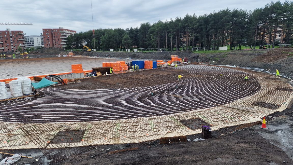 Valle Hovin Stadion – Utebane (2023) – prosjektbilde