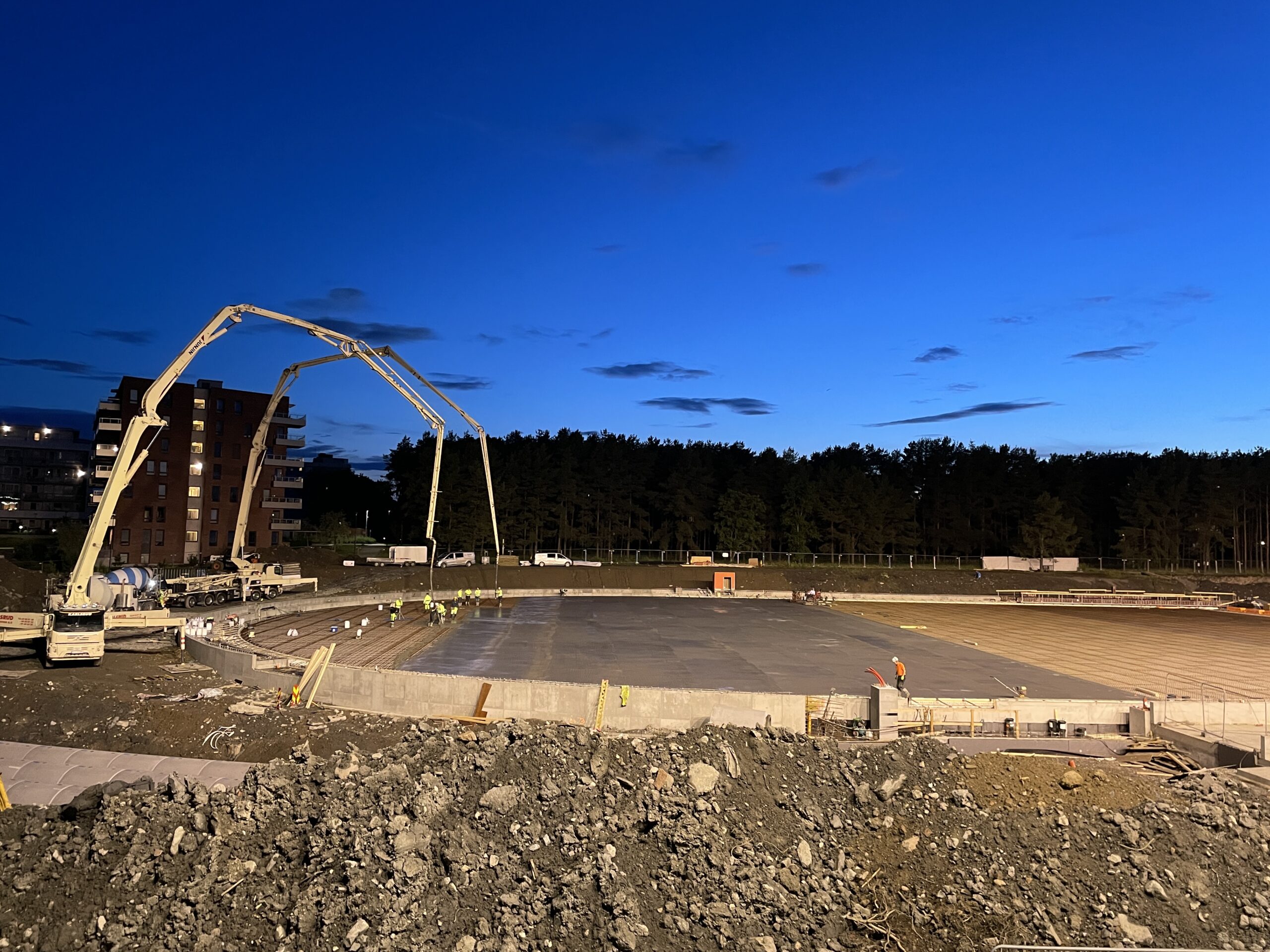 Valle Hovin Stadion hurtiglopsbane Oslo kveld