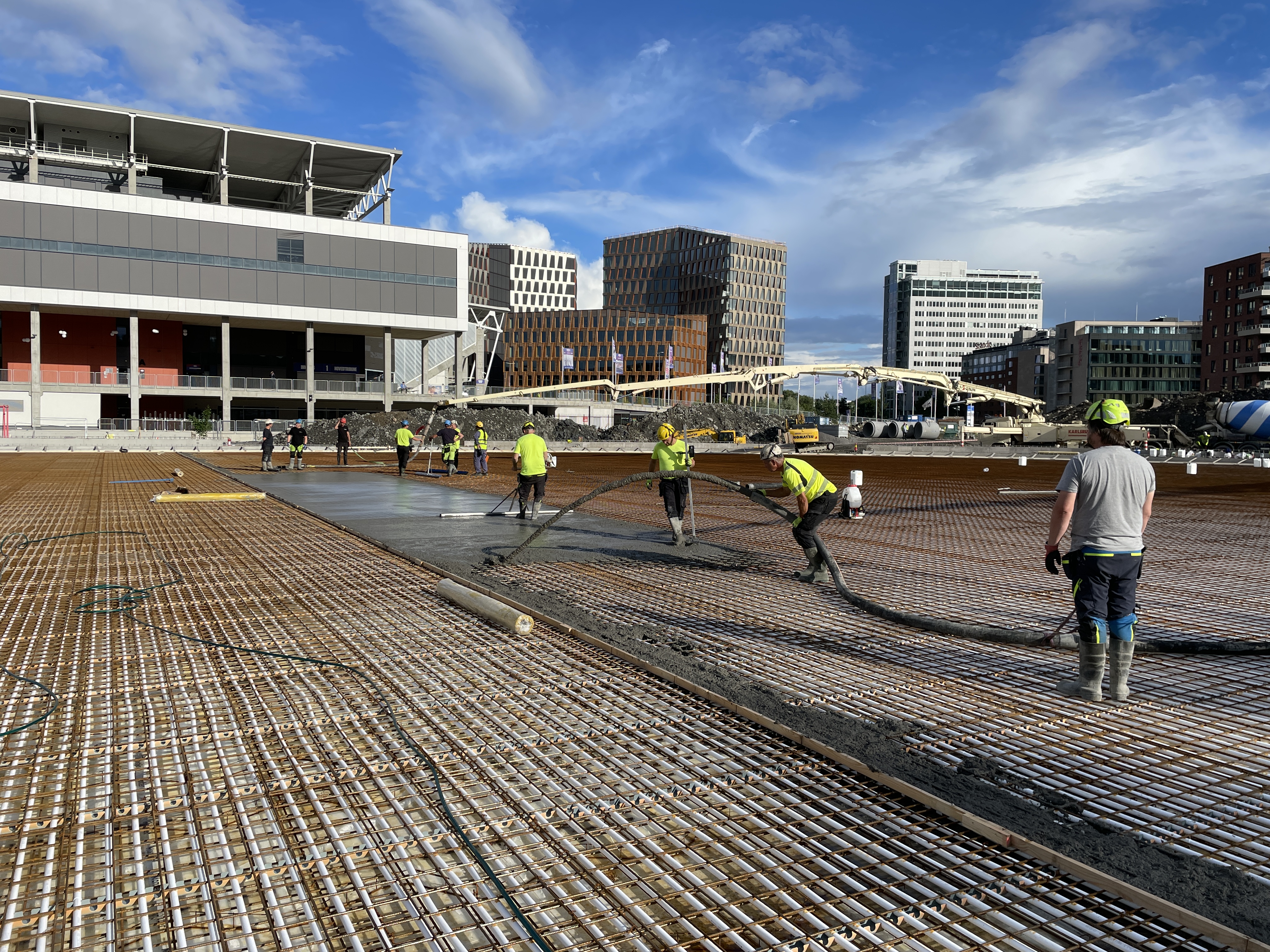 Valle Hovin - Første Del Av Isbanen Støpes - 2023