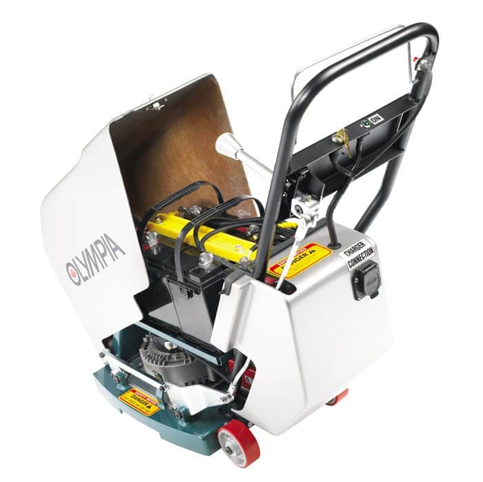 Batteridrevet kantfreser for isbane